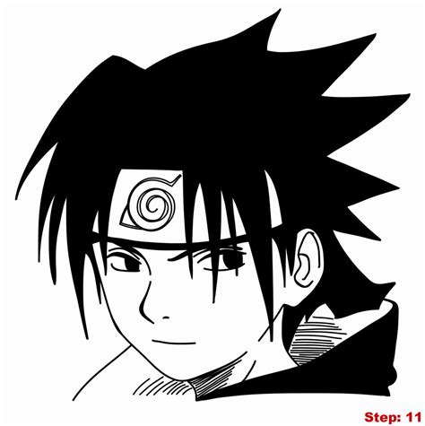 How To Draw Sasuke From Naruto