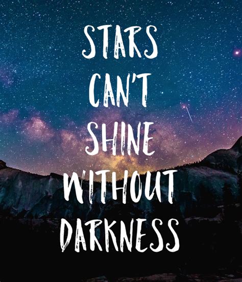 Motivational quote., and discover more than 12 million professional graphic resources on freepik. Stars can't shine without darkness Poster | cheezball ...