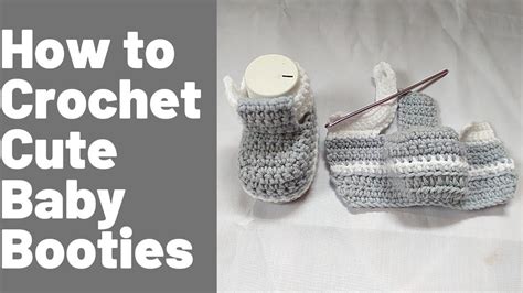 How To Crochet Fast And Easy Baby Booties Youtube