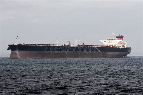 Oil Super Tanker Under Power Stock Image Image Of Marine Tanker
