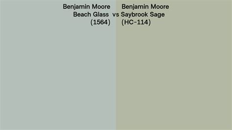 Benjamin Moore Beach Glass Vs Saybrook Sage Side By Side Comparison