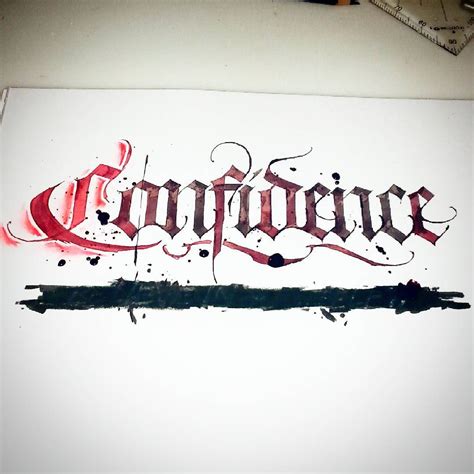 Confidence Calligraphy Calligraphymasters Calligraffiti