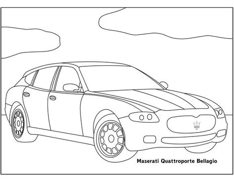 Maserati Coloring Sheet