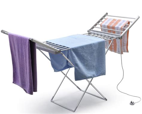 Heated Folding Clothes Drying Horse Rack Airer Dryer Washing Dry