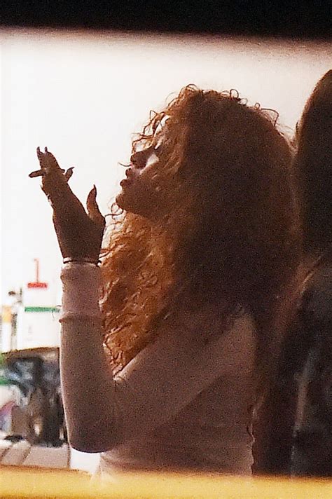 Rihanna Smoking A Rolled Up Cigarette Mirror Online
