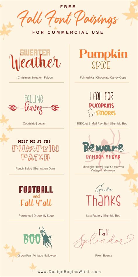Free Fall Font Pairings For Commercial Use Lettering Fonts Fall