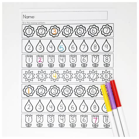 spring preschool math worksheets ms stephanies preschool