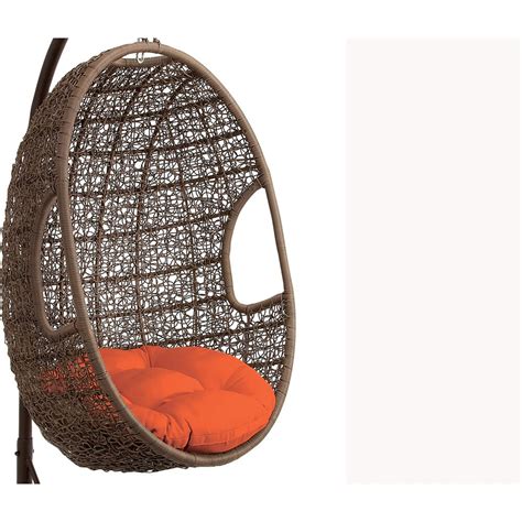 Rattan Pod Swing Chair With Cushion Wayfair