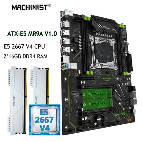 Machinist X99 Motherboard Combo Set Intel Xeon E5 2667 V4 Kit Cpu Lga