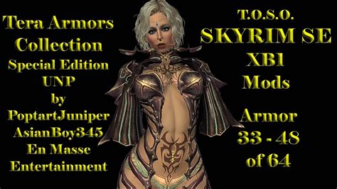 Skyrim Mods Xb1 Tera Armors Collection 33 48 Special Edition Unp