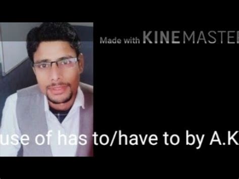 Use of has to/have to - YouTube