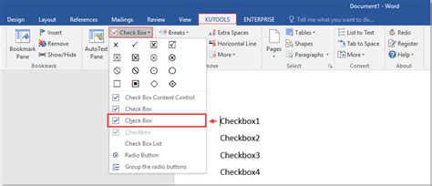 How To Insert Check Box Form Field In Word Document