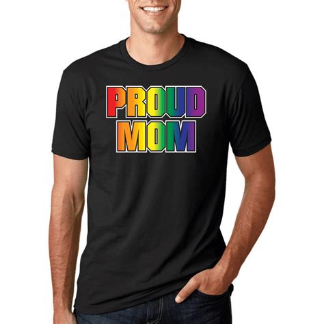 wild bobby proud mom gay lesbian ally support lgbt pride graphic t shirt