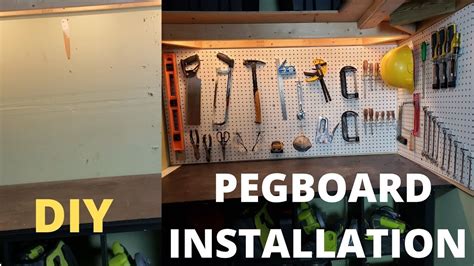 How To Install Pegboard Diy Tutorial ️ Youtube
