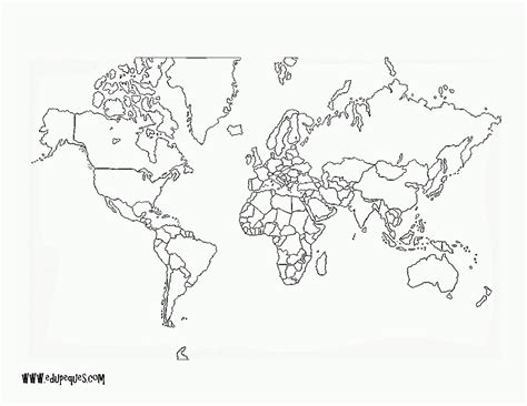 Top 92 Imagen Planisferio Sin Nombres Con Division Politica Para