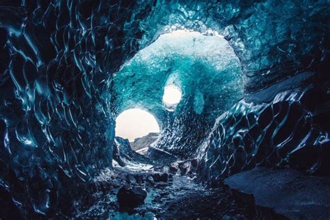 Ice Cave In The Vatnajökull Region In Iceland Ice Cave Old Country