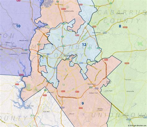 Map Of Congressional Districts In Charlotte Nc 2016
