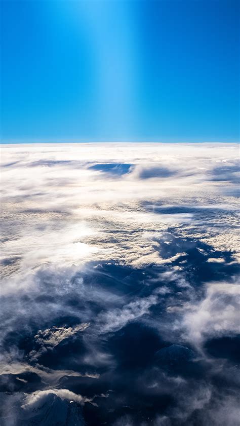 Sky Earth Blue Fly Cloud Sunny Iphone Wallpapers Free Download