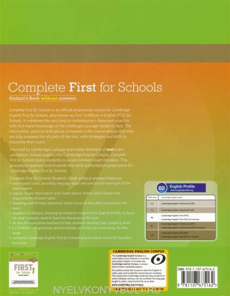 Complete First For Schools Students Book Without Answers And Cd Rom
