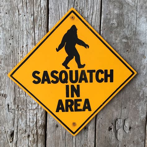 Scroll the page and click where you want to place it. Handmade Vintage Bigfoot Sasquatch In Area Warning Sign ...
