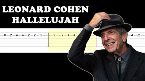 Leonard Cohen Hallelujah Easy Guitar Tabs Tutorial Youtube