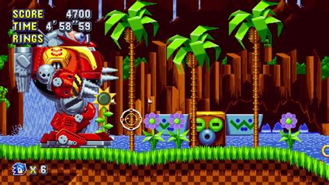 Sonic Mania Death Egg Robot Boss Green Hill Zone 4k Youtube