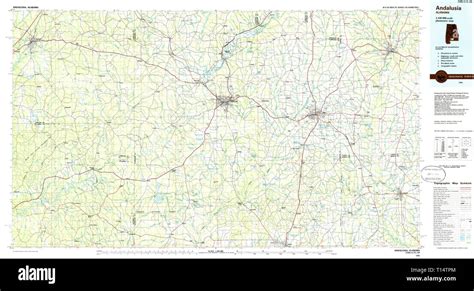 Andalusia Alabama Map Hi Res Stock Photography And Images Alamy