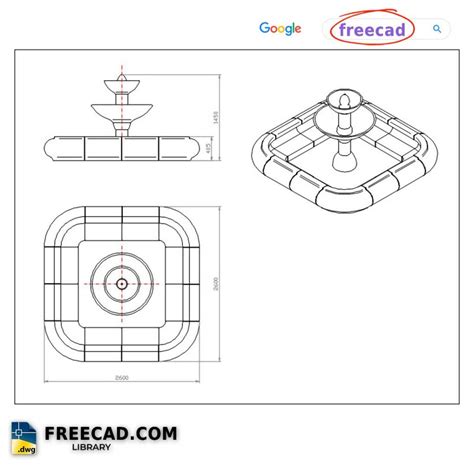 Drinking Fountain Cad Block Free Download Drawing In Dwg Format