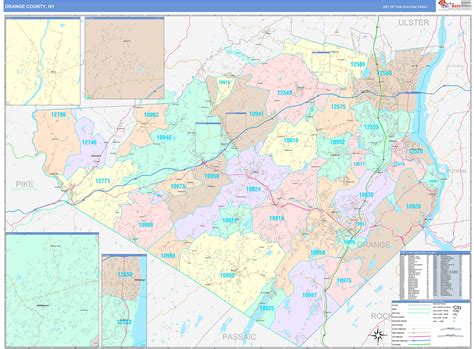 Orange County Nc Wall Map Color Cast Style By Marketmaps Images And