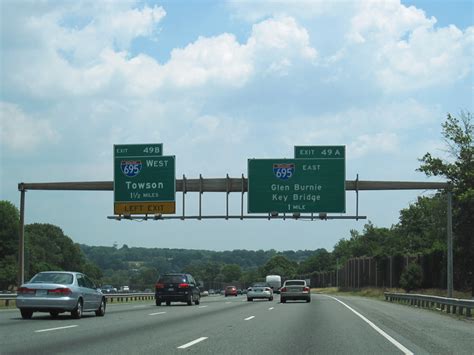 Interstate 95 North Baltimore Aaroads Maryland