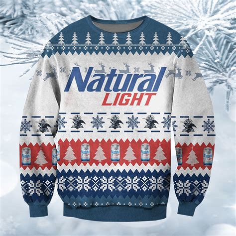 Natural Light Ugly Christmas Sweater Icestork