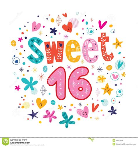 Sweet 16 Clipart Free Clipground