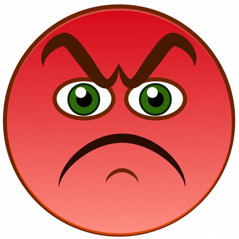 Angry Emoticon Evil Frown Menacing Negative Smiley Icon Download On Iconfinder