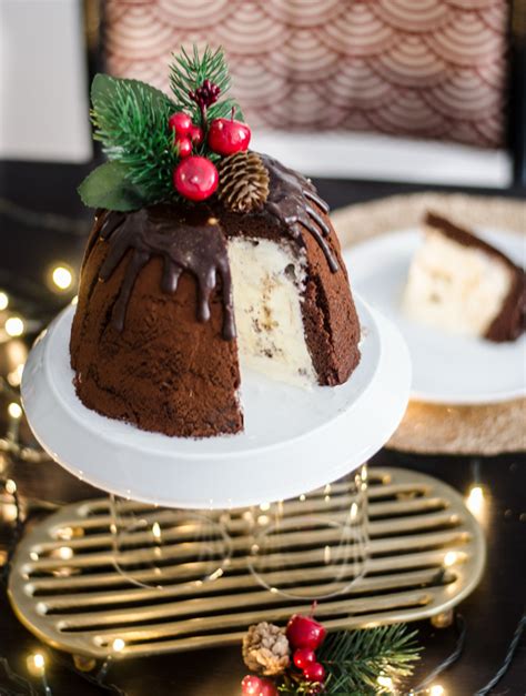 Cool down with our frozen desserts. christmas-zucotto-ice-cream-cake-4 | A Kitchen Cat