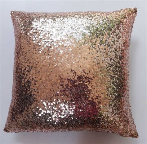 Copper Sequin Pillow Sparkly Pillow Festive Pillow Sequin Etsy