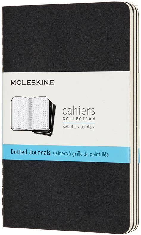 Moleskine Cahier Pocket Journal Dotted Set Of 3 Assorted Cahier