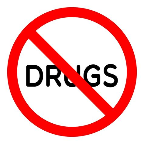Say No Drugs Sign Vector Illustration 2425298 Vector Art At Vecteezy