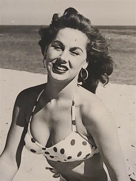 S Vintage Risque Photo Pinups Perky Boobs Sitting Outside On Beach Ebay