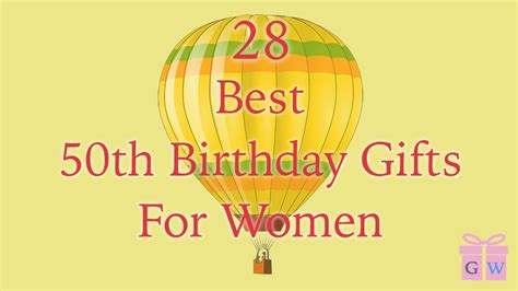 One wish is simply not enough to express how i feel, so instead, i give you a hundred wishes so that you get everything you could hope for this birthday. 28 Best 50th Birthday Gift Ideas For Women | GiftingWho
