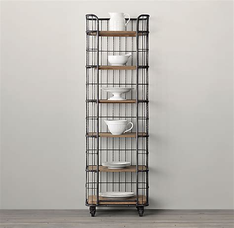20 20 to 29 30 to 39 40 to 49 1 2 3 4 5 6 8 closet shelves cookware storage drawers garment organizers glassware storage kitchen cabinet organizers shelf dividers shoe organizers sink caddys storage bins storage hooks utensil storage. Circa 1900 Caged Baker's Rack Narrow Single Shelving