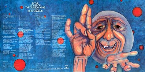 In The Court Of The Crimson King King Crimson Album Cover Art Vinyl