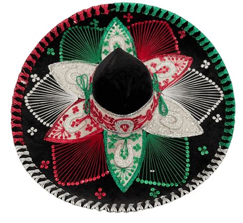 Sombrero Charro Mariachi Black And Silver Tricolor — Rodeo Durango Intl