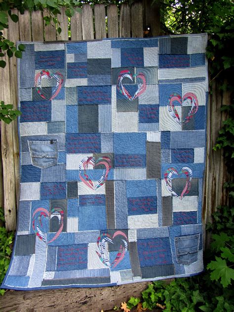 Love Quilt Finished Whole Quilts Denim Quilt Denim Quilt Patterns