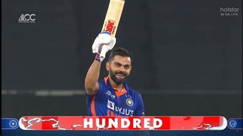 Virat Kohli Batting Hits Century Against Afghanistan Kohli 71st Century Ind Vs Afg Asia Cup