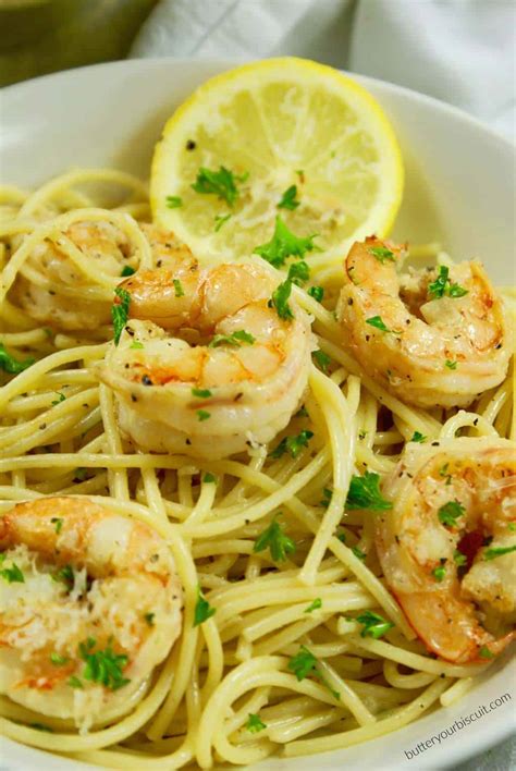 Easy Lemon Garlic Shrimp Pasta-Butter Your Biscuit