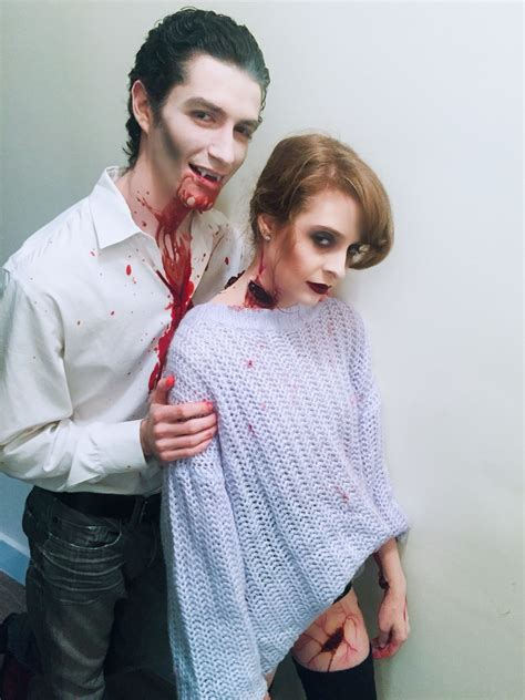 Vampire And Victim Couple Halloween Costumes Couple Halloween