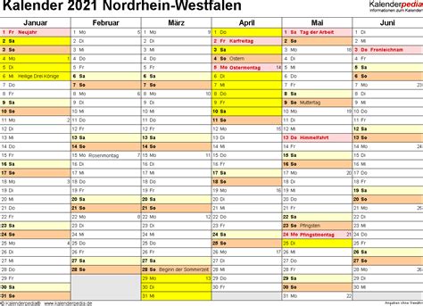 März 2021 verlängert und an die beschlüsse der beratungen zwischen bund und ländern angepasst. Schulkalender Kalender 2021 Nrw - Ferien Nordrhein ...