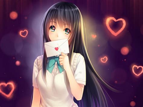 Wallpaper Love Letter Addressed To You Anime Girls Cute