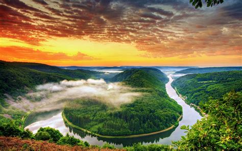 Sunset On The River Wallpapers Wallpaper Cave