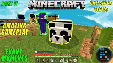 Minecraft We Got Sneezing Pandas And Creepers In One Block Mode